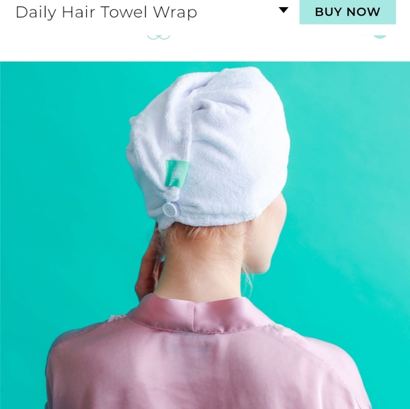 White Hair Wrap YOUR HAIR Wrap Towel Daily Concepts Hair Wrap - Picture 1 of 3